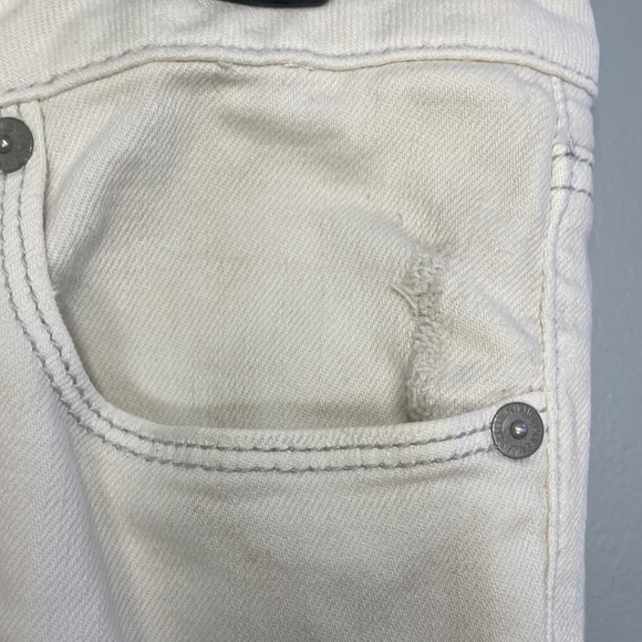 American Eagle Outfitters 2010 Season Skinny Stretch Distressed White Jeans - Picture 7 of 9